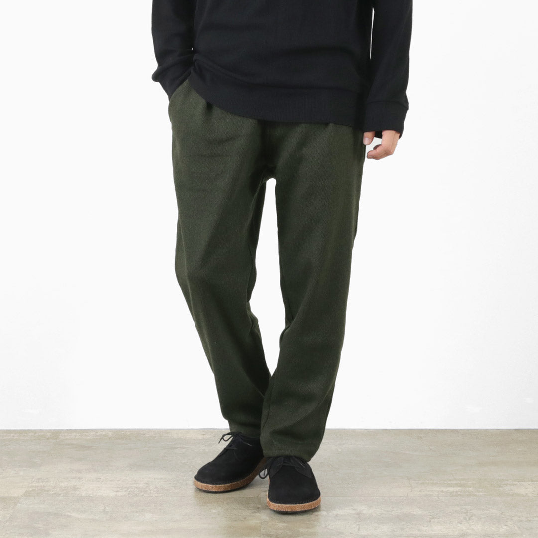 RE MADE IN TOKYO JAPAN / Pantalon Kersey Tuck en laine et cachemire