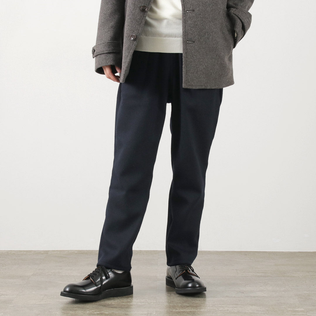 RE MADE IN TOKYO JAPAN / Pantalon Kersey Tuck en laine et cachemire