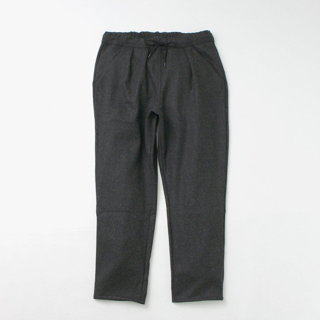 RE MADE IN TOKYO JAPAN / Pantalon Kersey Tuck en laine et cachemire