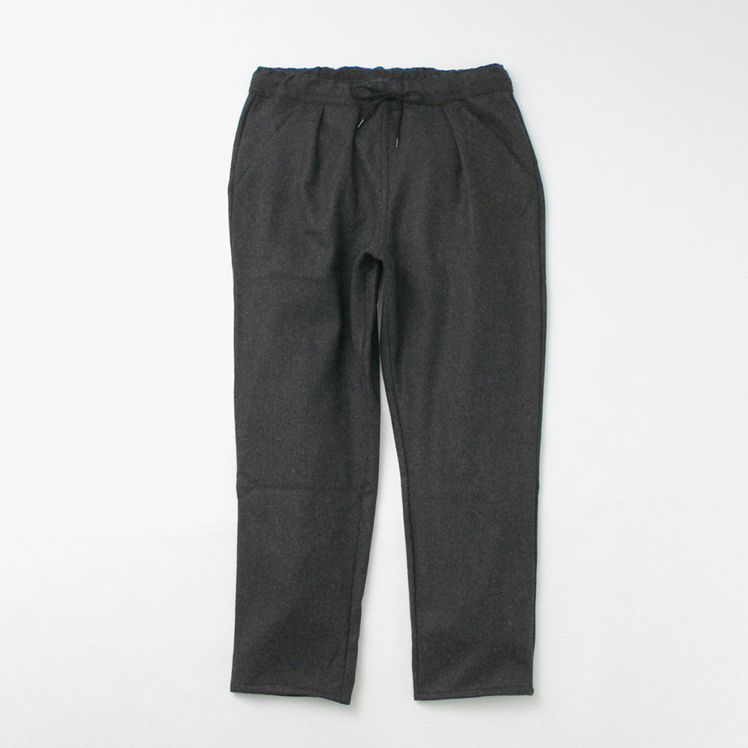 RE MADE IN TOKYO JAPAN / Pantalon Kersey Tuck en laine et cachemire