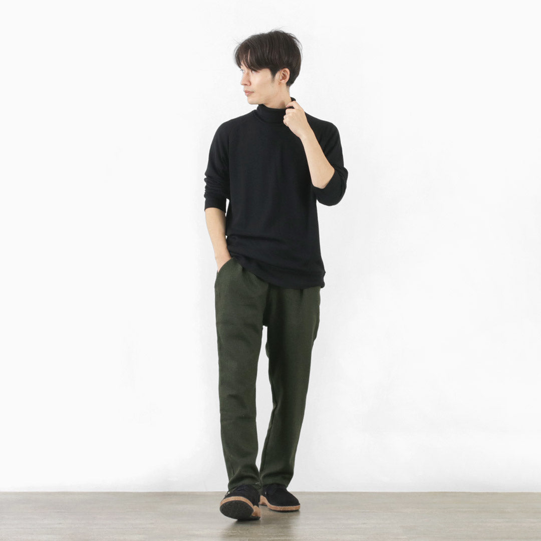 RE MADE IN TOKYO JAPAN / Pantalon Kersey Tuck en laine et cachemire