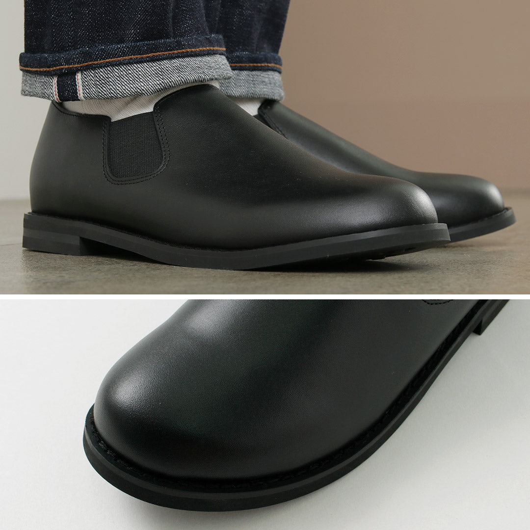 MOLLE SHOES / 쇼트 사이드 고어 레더 슈즈