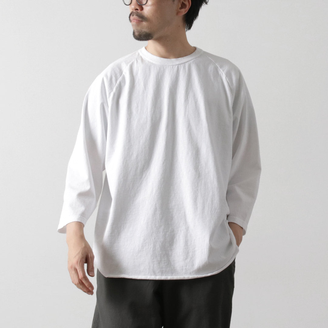 WALLA WALLA SPORT / 3/4 袖纯色棒球 T 恤