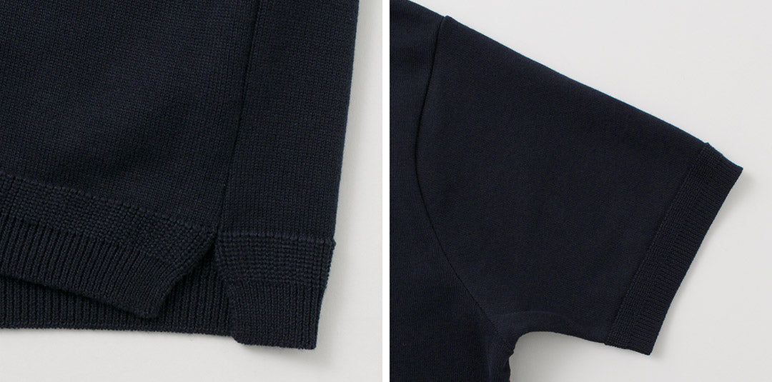 FUJITO / Crew Neck Knit T-Shirt