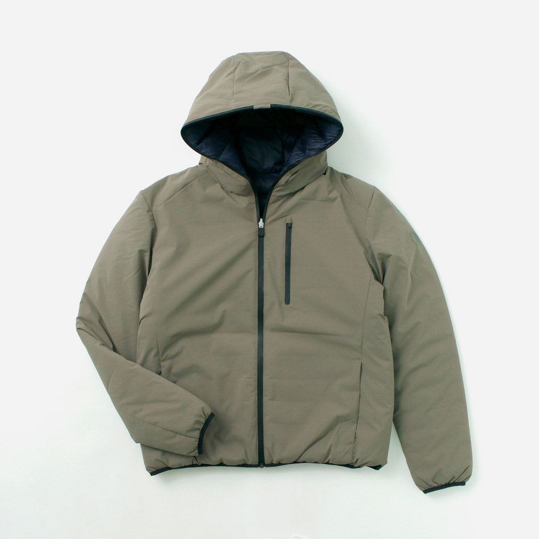SAVE THE DUCK / Veste à capuche réversible en duvet synthétique Ezra