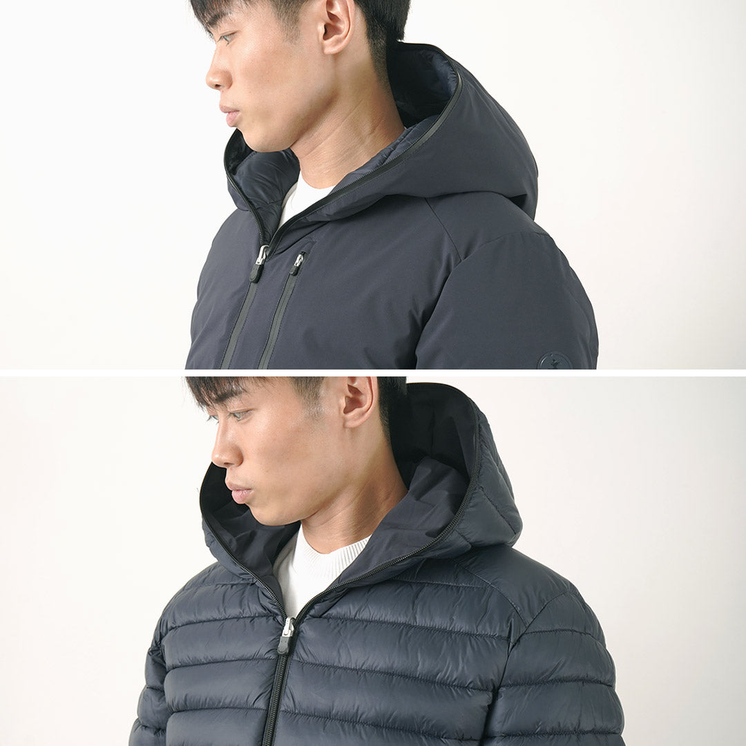 SAVE THE DUCK / Veste à capuche réversible en duvet synthétique Ezra