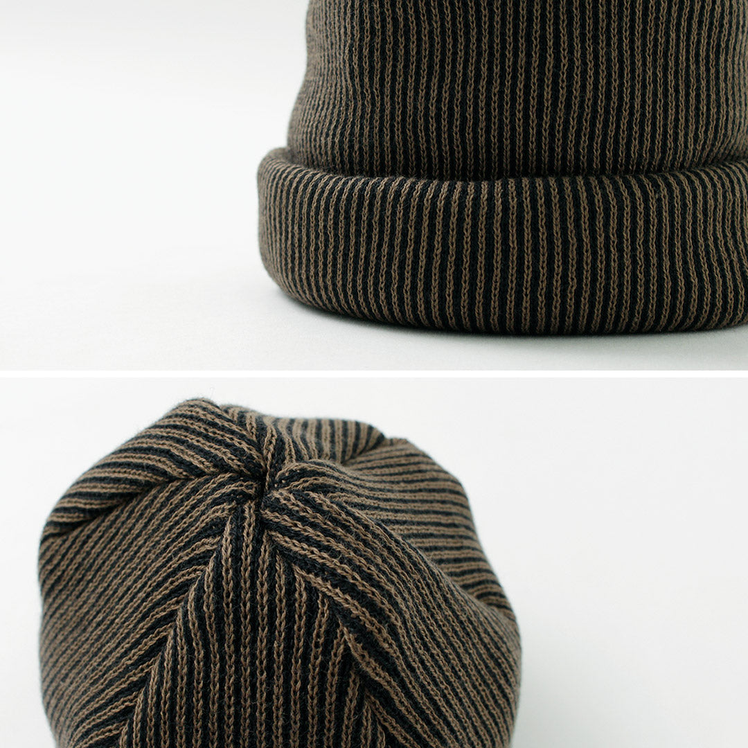 ROTOTO / Super Soft 2-way Stripe Beanie