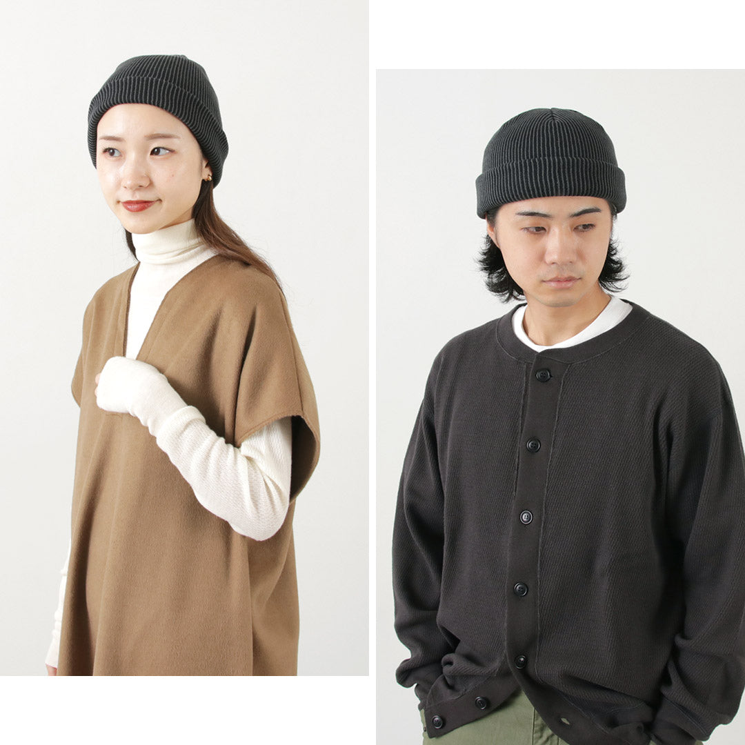 ROTOTO / Super Soft 2-way Stripe Beanie