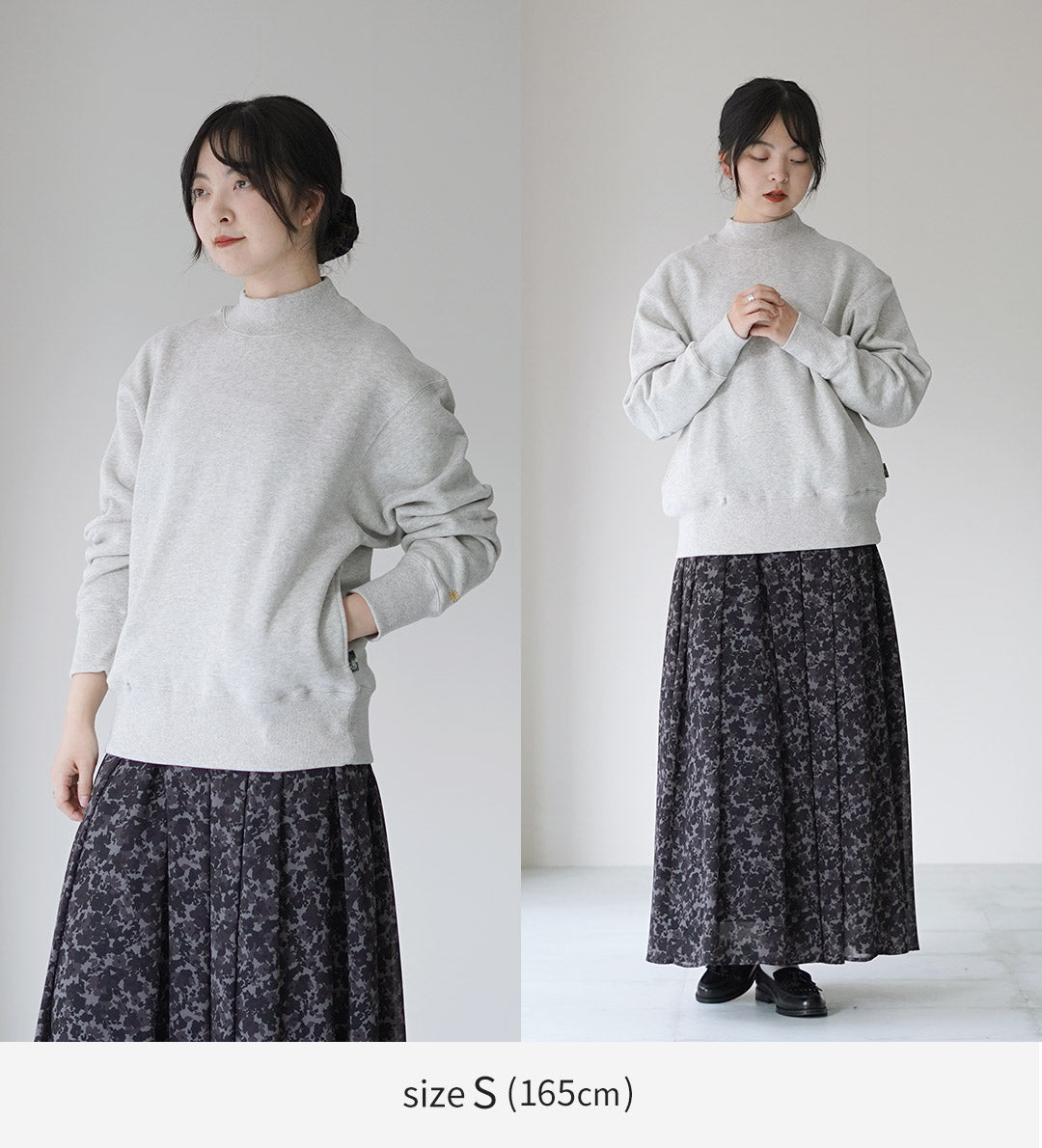 GOHEMP / Sudadera con cuello simulado