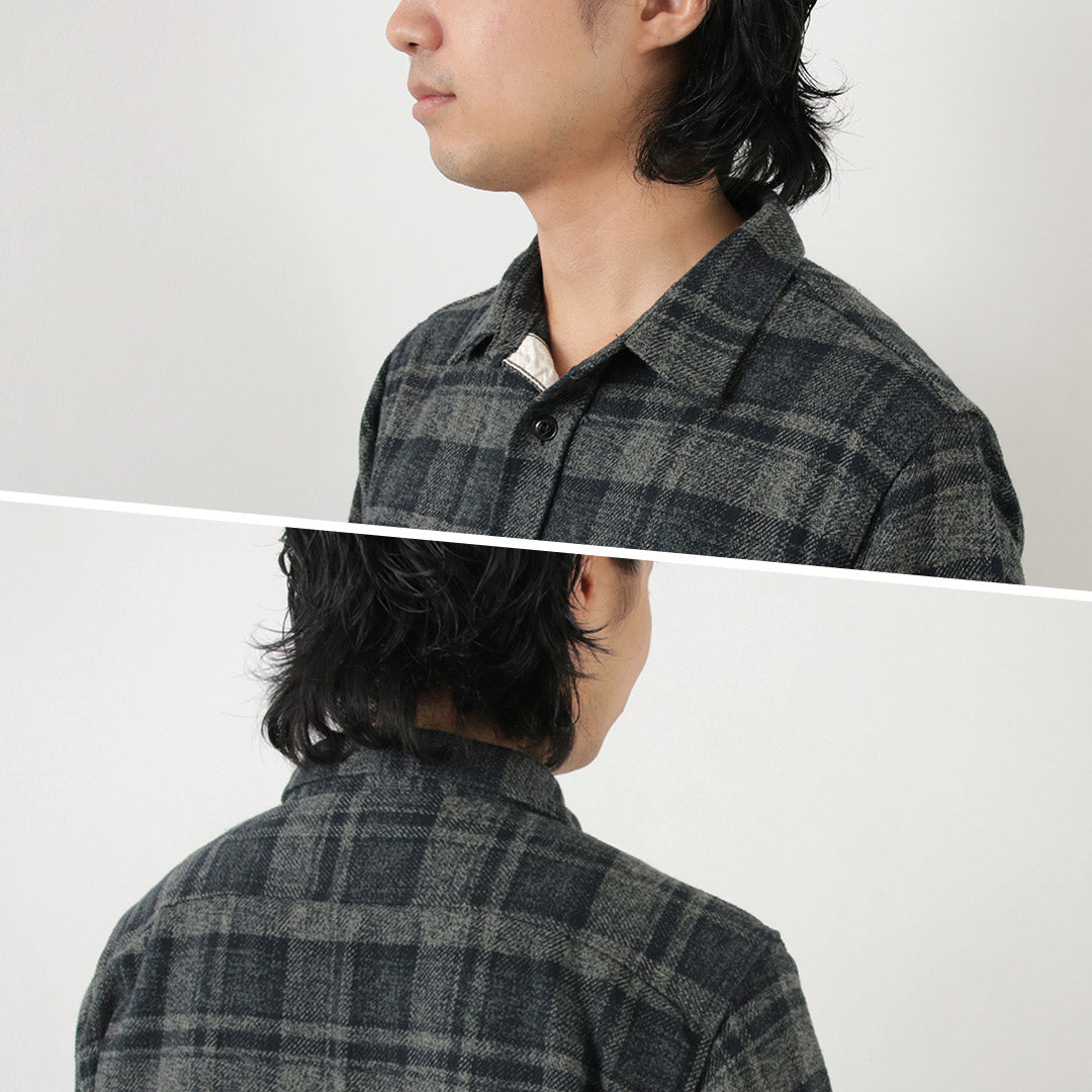 FOB FACTORY / F3497 Chemise de travail à carreaux en flanelle