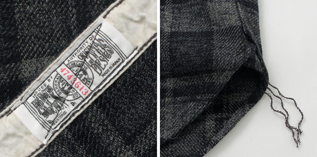 FOB FACTORY / F3497 Chemise de travail à carreaux en flanelle