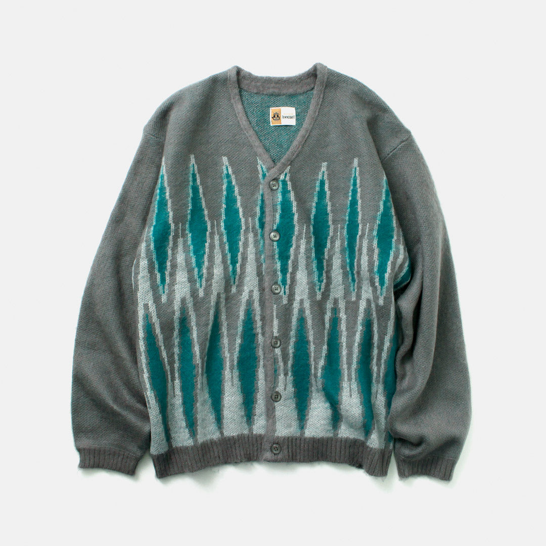 TOWNCRAFT / Vintage Pattern Shaggy Cardigan