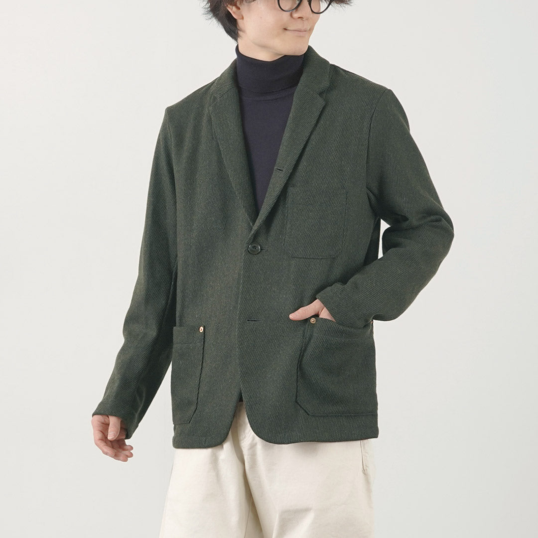 Re Hecho en Tokio Japón / Jacket de Overoply Kersey de lana Kersey