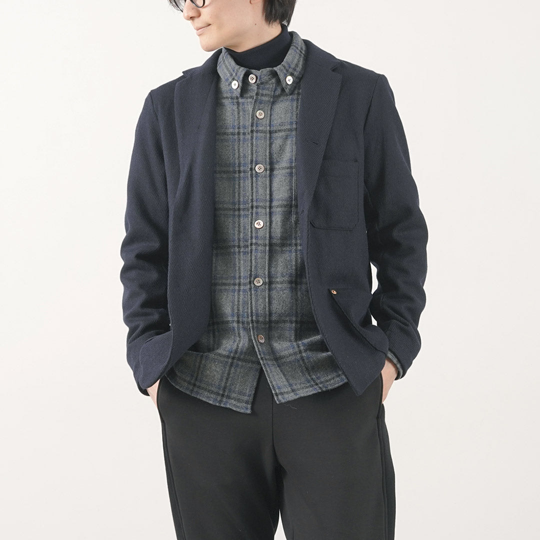 Re Hecho en Tokio Japón / Jacket de Overoply Kersey de lana Kersey