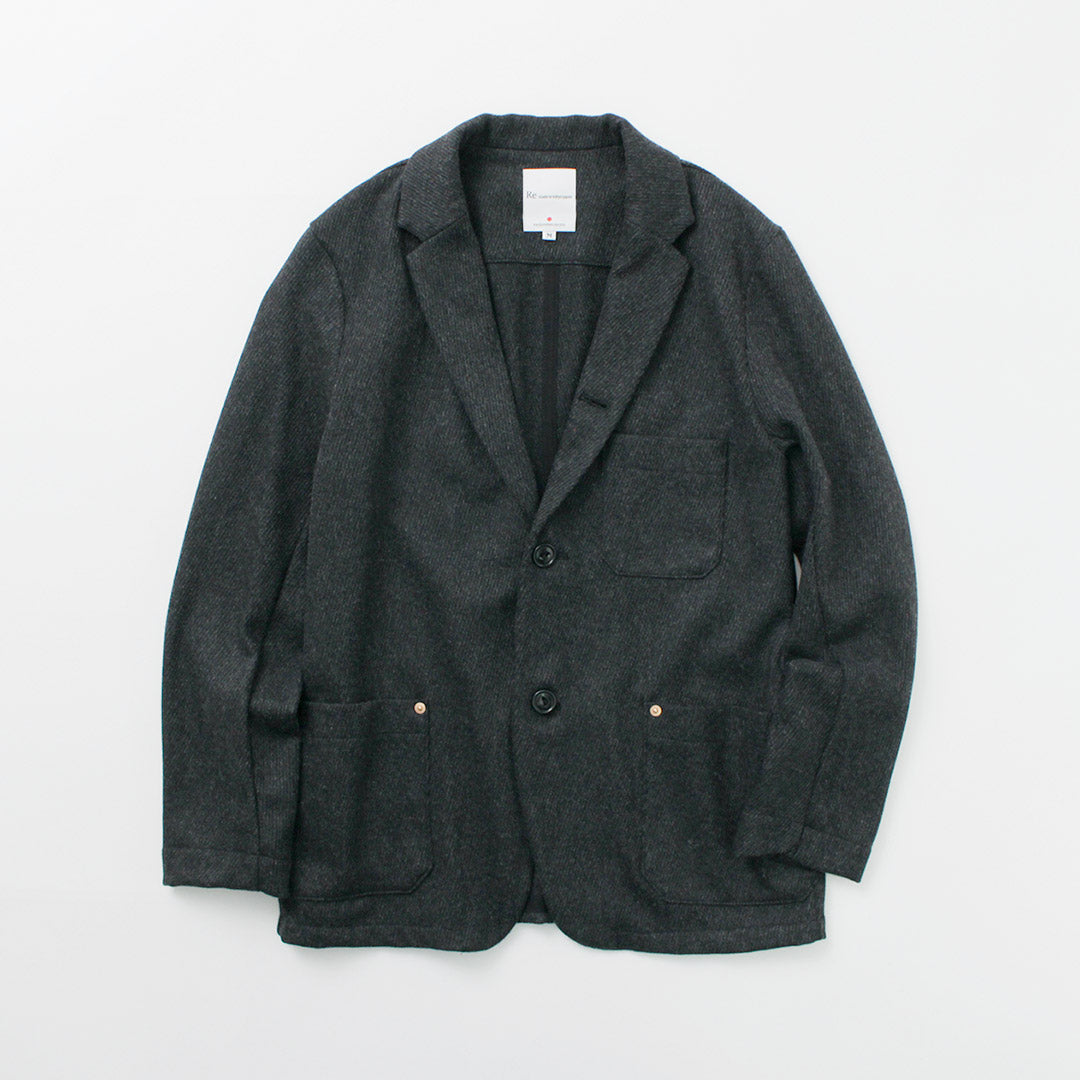 Re Hecho en Tokio Japón / Jacket de Overoply Kersey de lana Kersey
