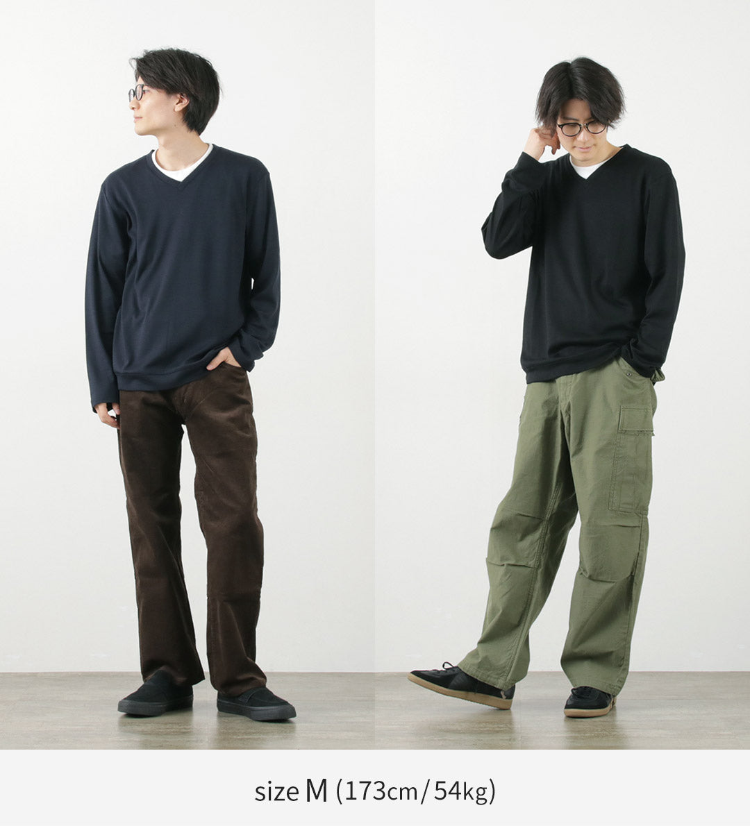 RE MADE IN TOKYO JAPAN / Robe Laine Col V Maille
