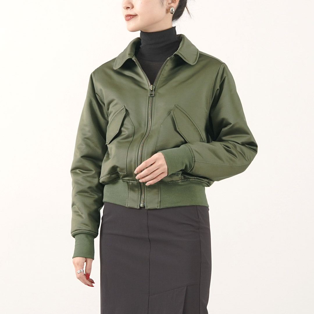 FNOR / Chaqueta de vuelo visitante de par de satén ligero