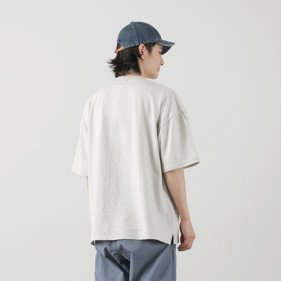 GOHEMP / Heather Camiseta con abertura ancha