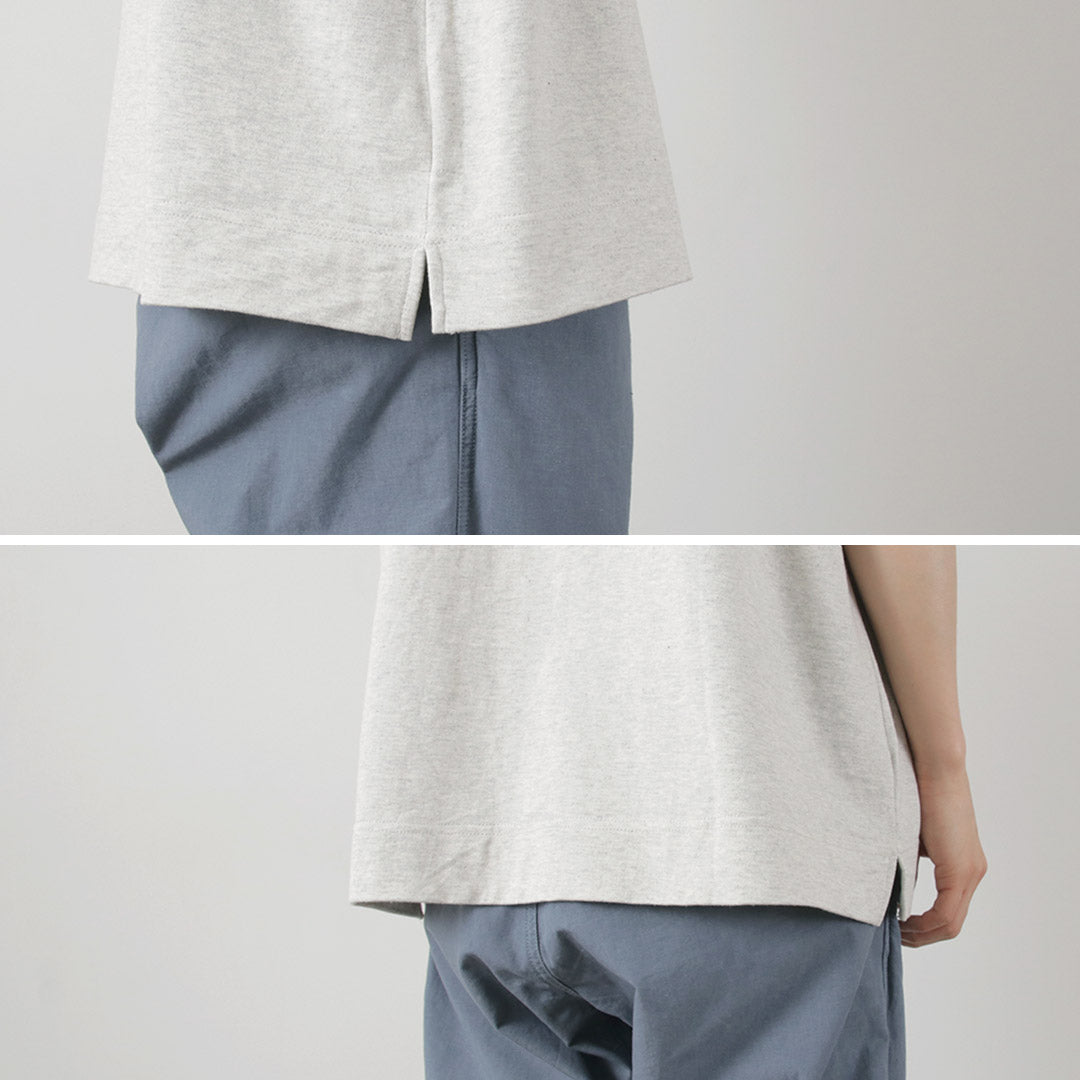 GOHEMP / Heather Camiseta con abertura ancha