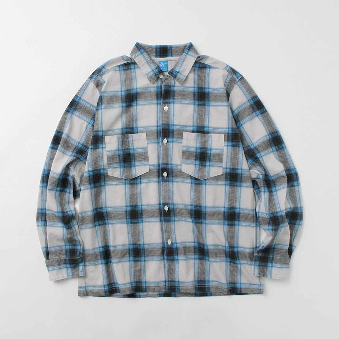 GOOD ON / Ombre Long Sleeve Open Collor Shirt