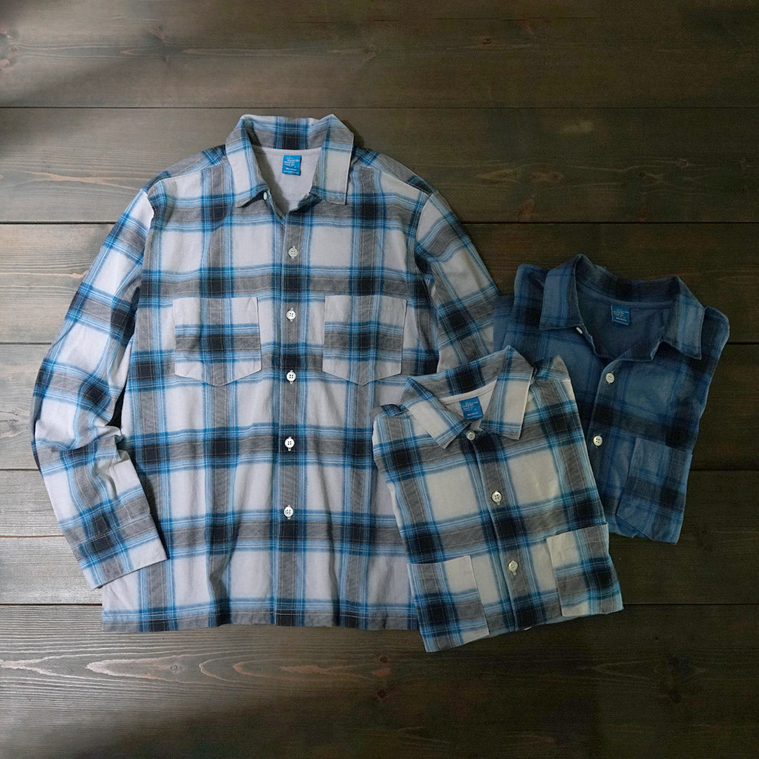 GOOD ON / Ombre Long Sleeve Open Collor Shirt