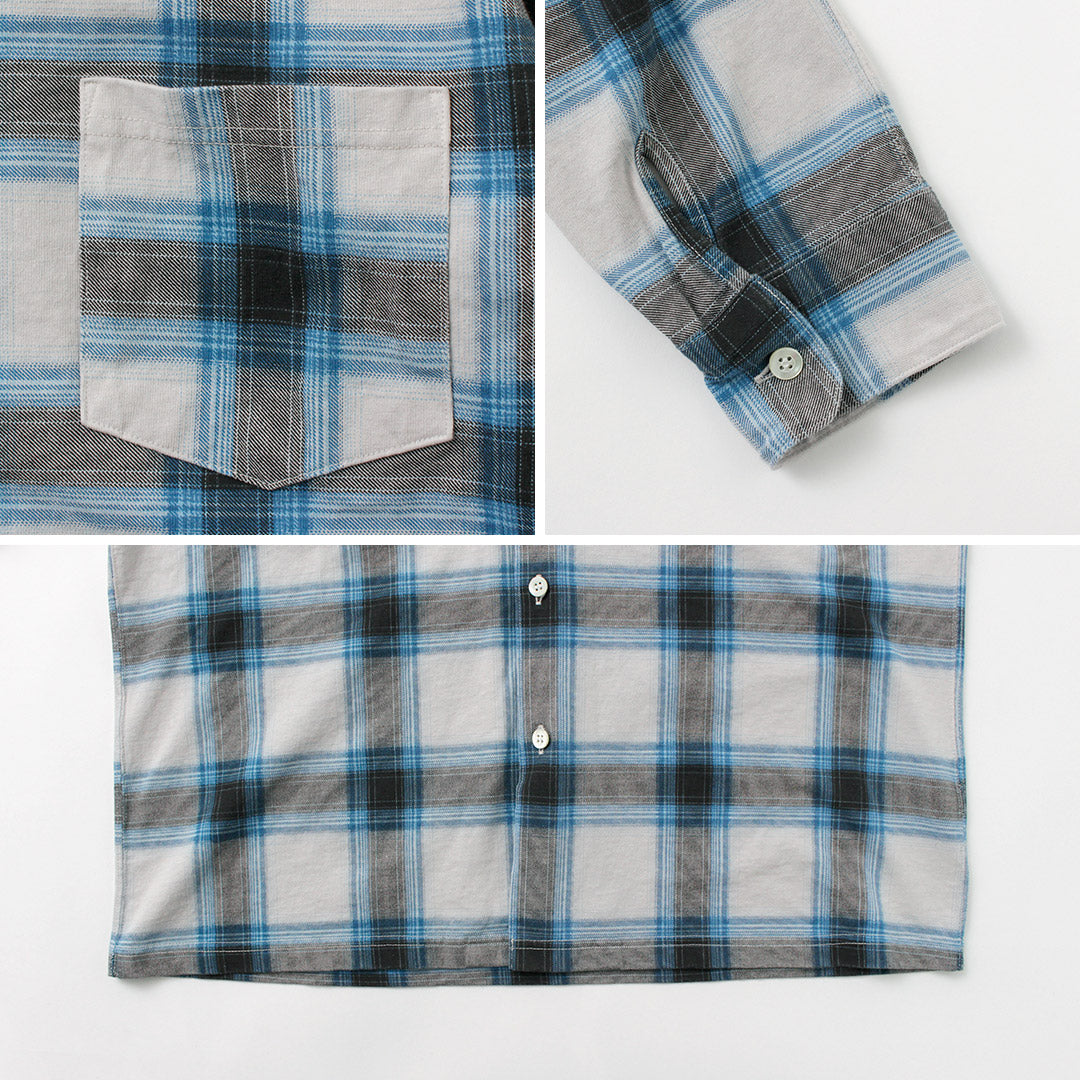 GOOD ON / Ombre Long Sleeve Open Collor Shirt