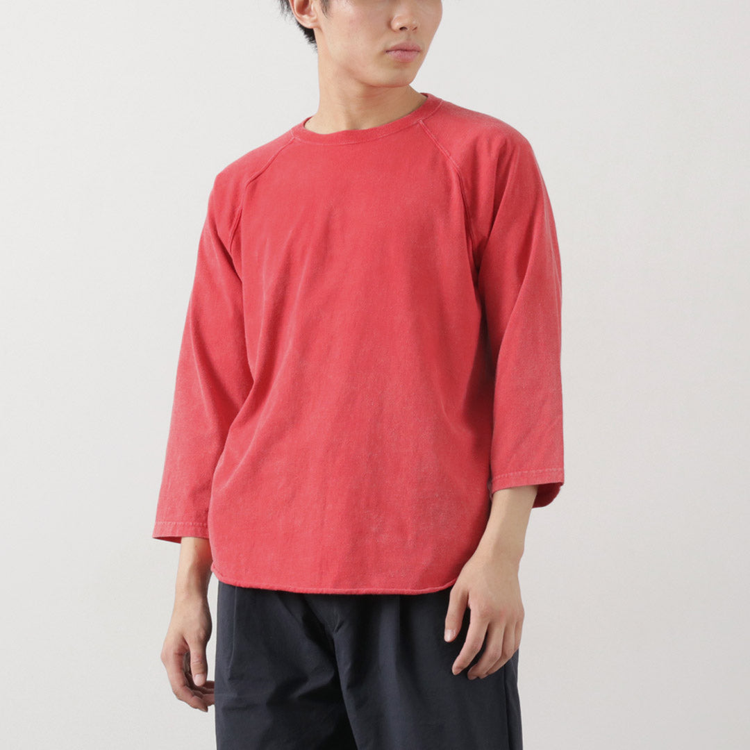 BON SUR / T-shirt de baseball teinture vintage