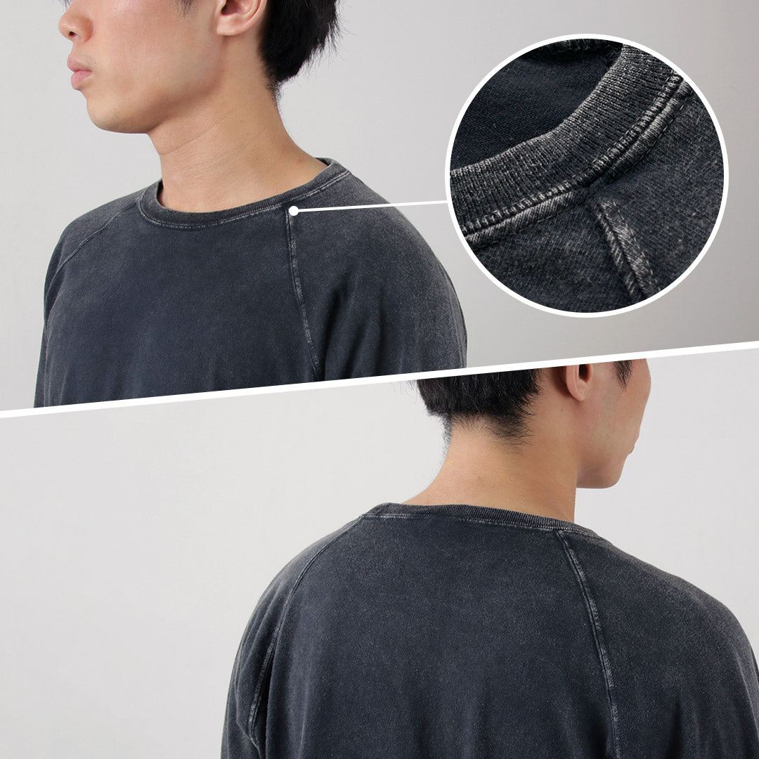 BON SUR / T-shirt de baseball teinture vintage