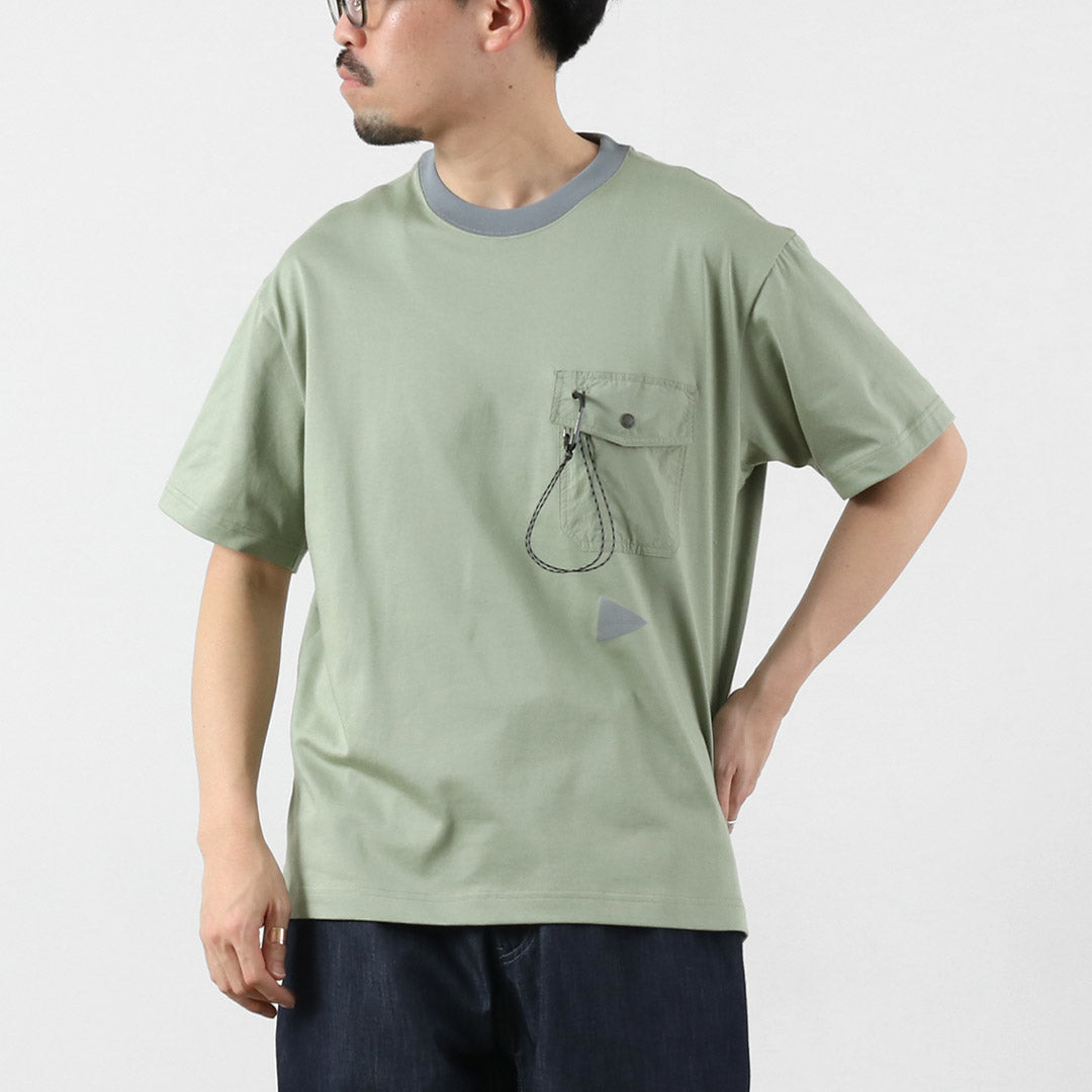 AND WANDER / Pocket T-shirt