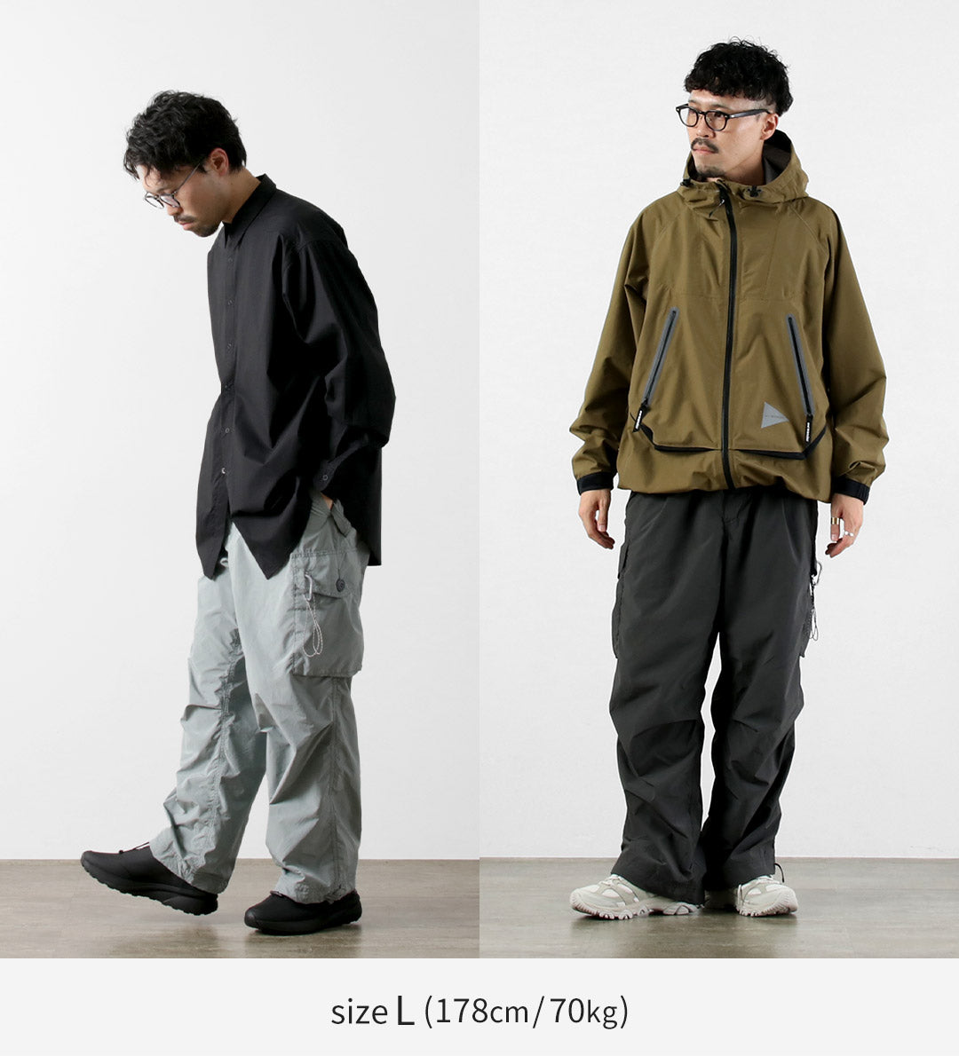 Et errer / pantalon de chargement surdimensionné