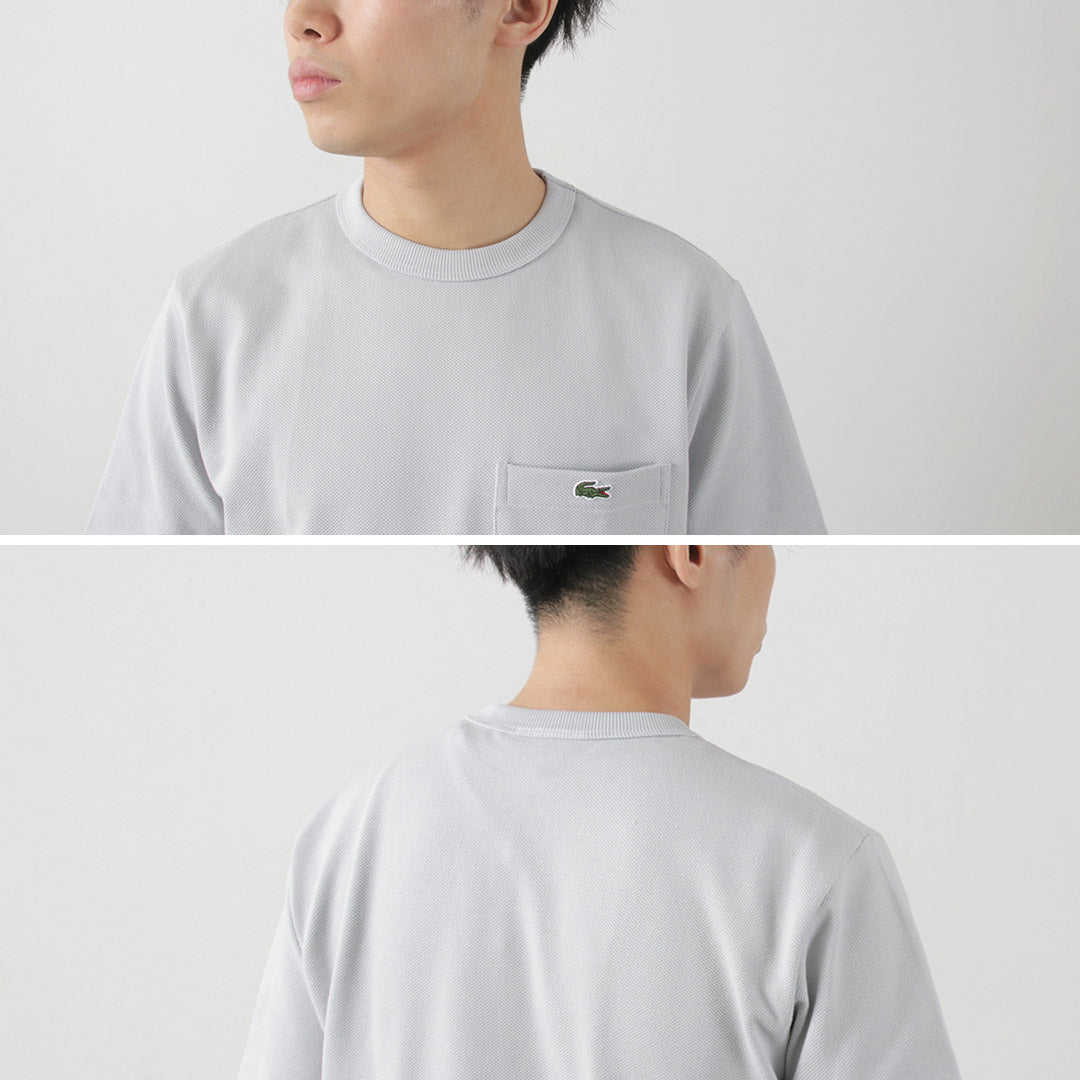 LACOSTE / Seed Stitch Pocket T-shirt