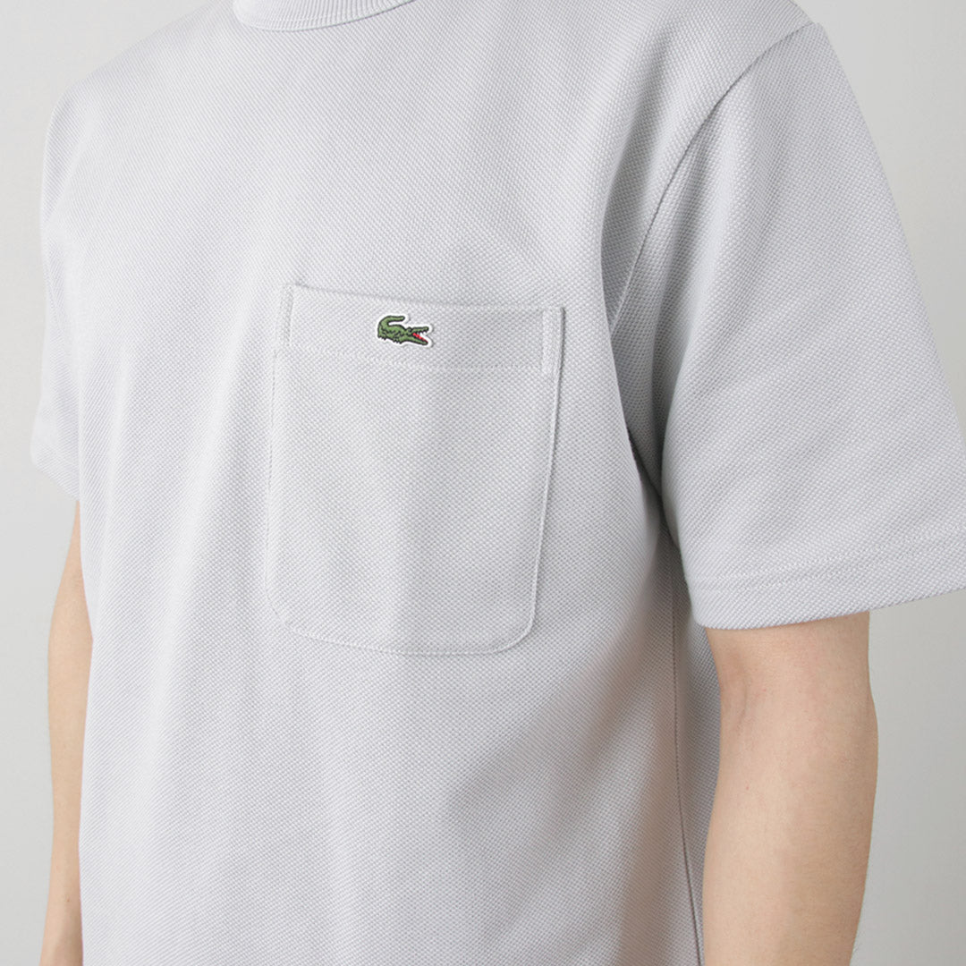 LACOSTE / Seed Stitch Pocket T-shirt