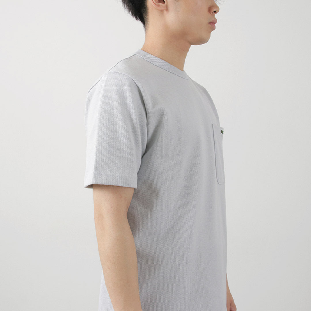 LACOSTE / Seed Stitch Pocket T-shirt