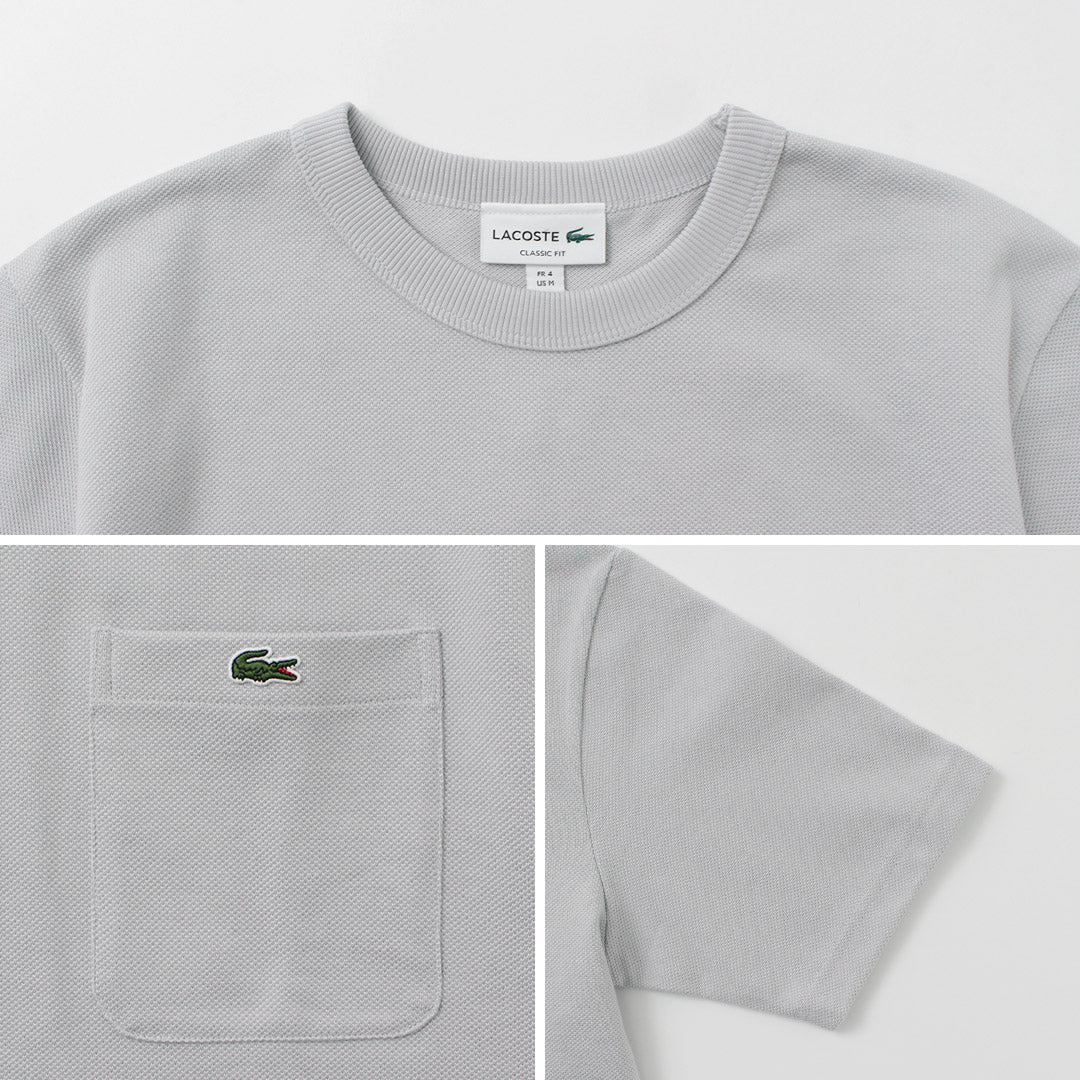LACOSTE / Seed Stitch Pocket T-shirt