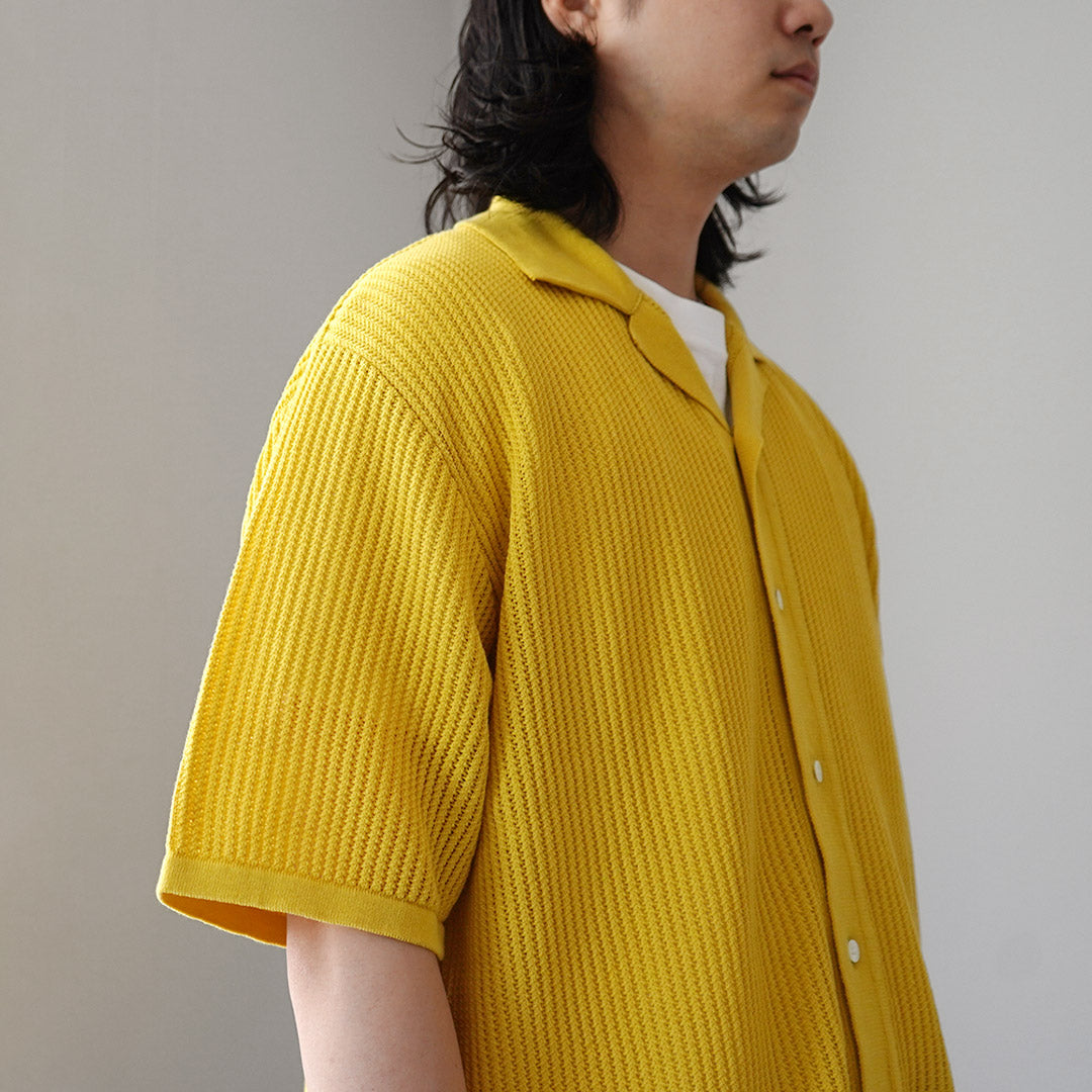 YONETOMI NEW BASIC / 棉质微风针织衬衫