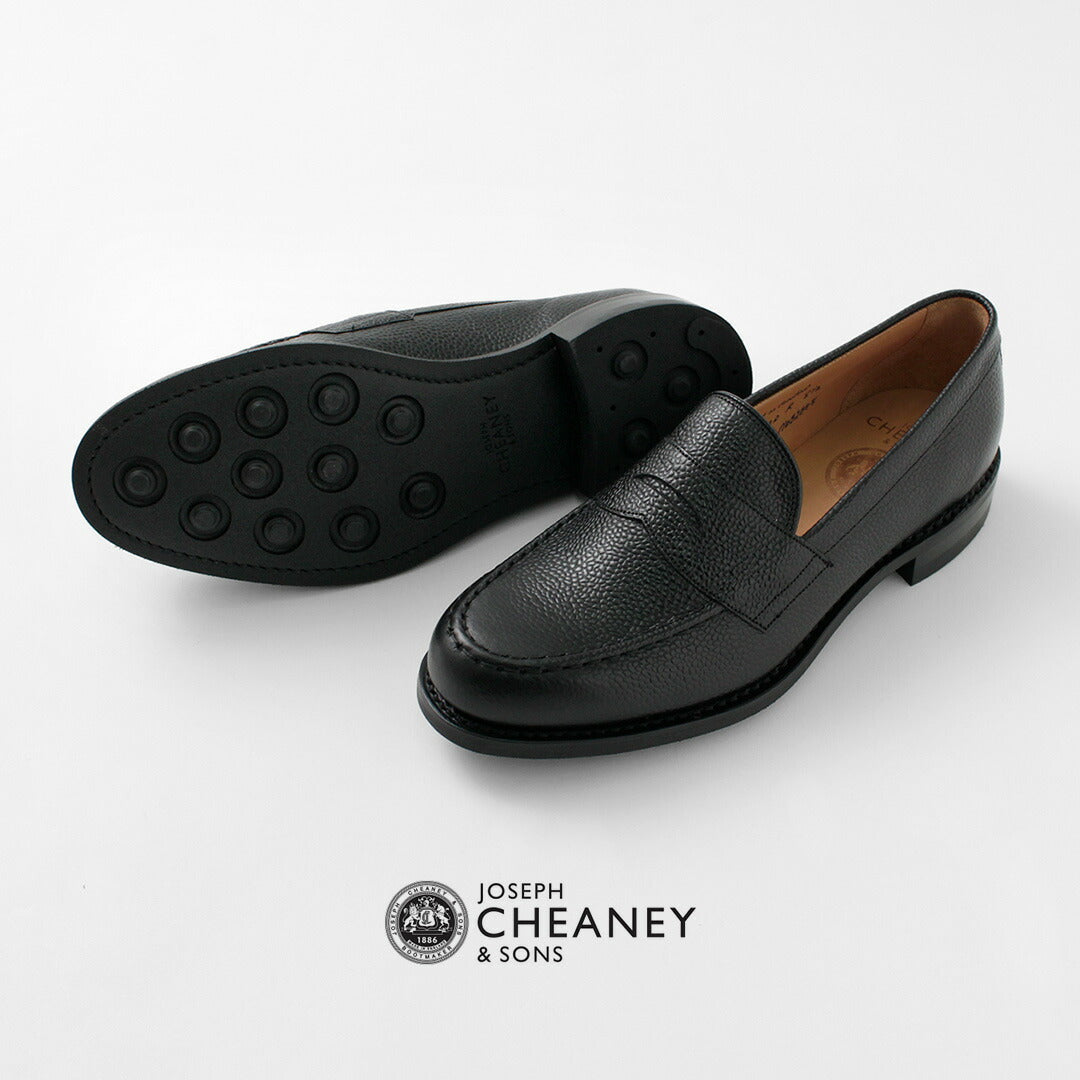 JOSEPH CHEANEY / Howard R Coin Mocassin Veau Grainé