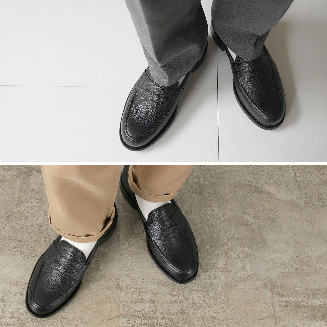 JOSEPH CHEANEY / Howard R Coin Mocassin Veau Grainé