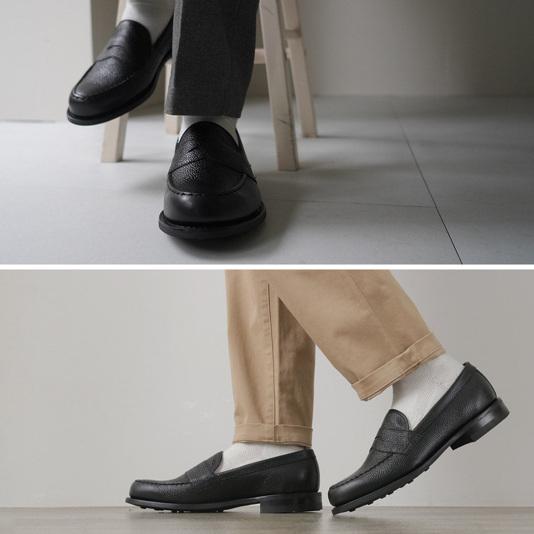 JOSEPH CHEANEY / Howard R Coin Mocassin Veau Grainé
