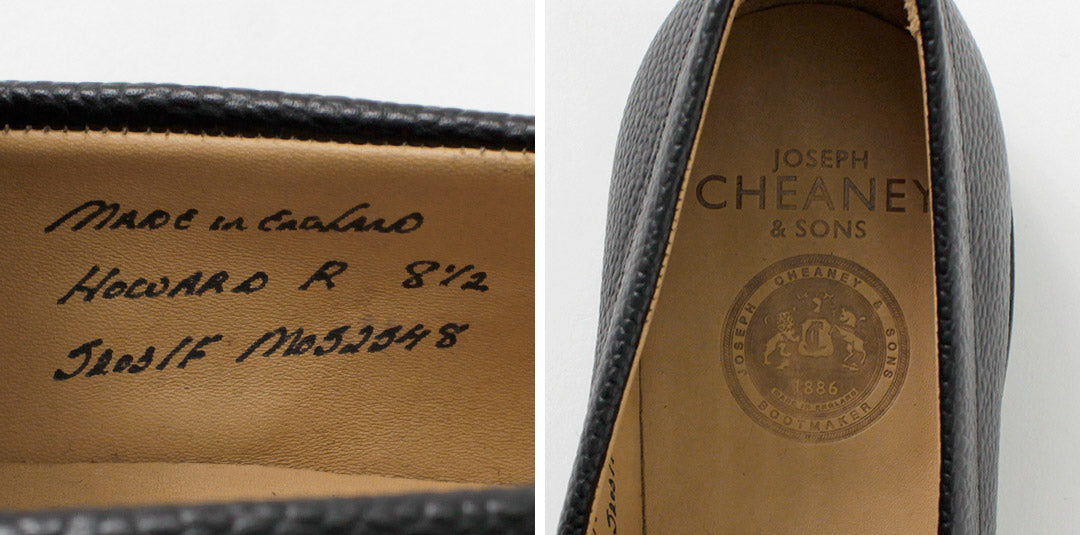 JOSEPH CHEANEY / Howard R Coin Mocassin Veau Grainé