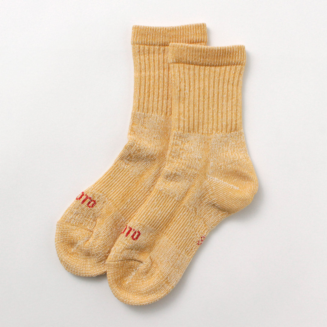 ROTOTO / Chaussettes Mini Crew Double Face en Coton Biologique