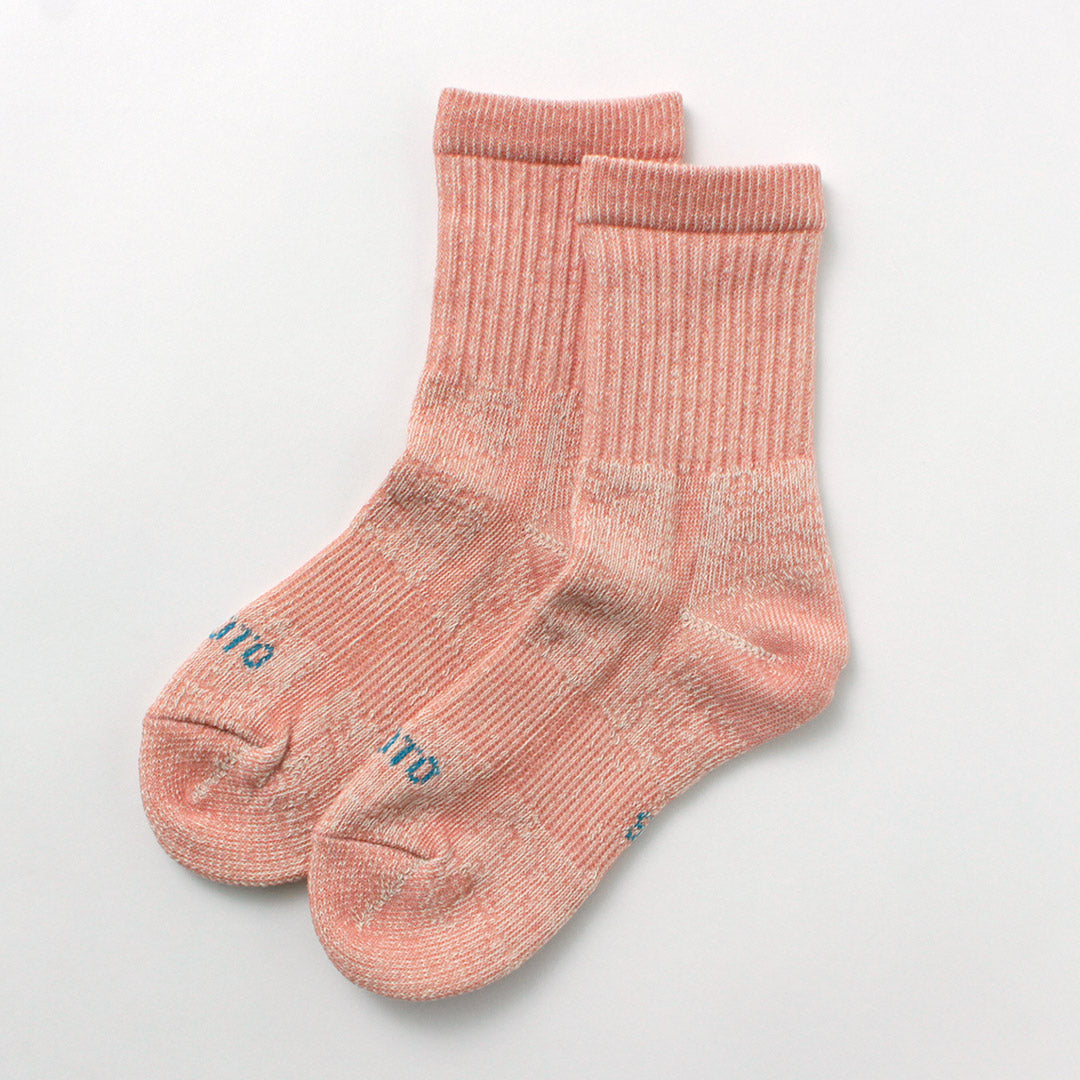 ROTOTO / Chaussettes Mini Crew Double Face en Coton Biologique