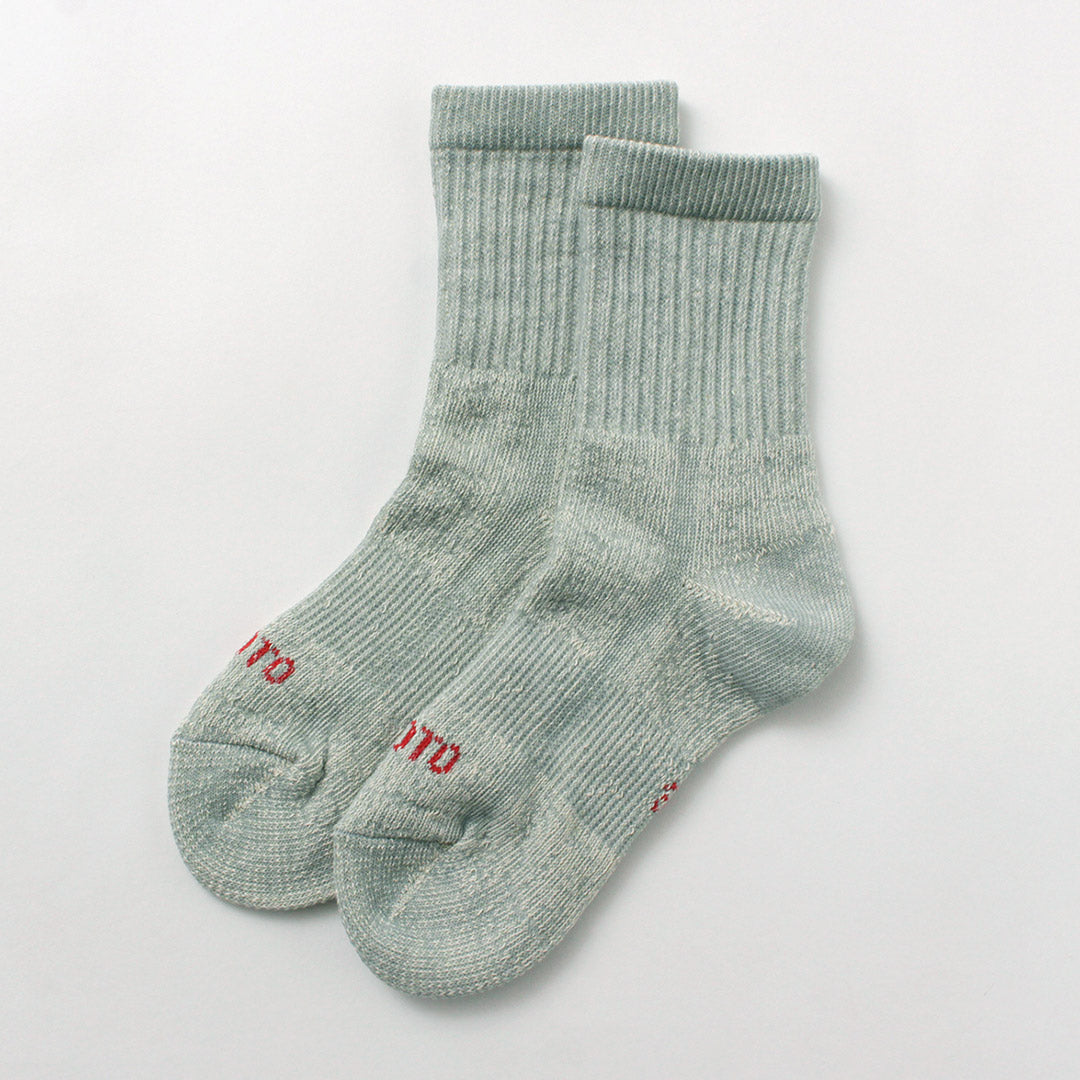 ROTOTO / Chaussettes Mini Crew Double Face en Coton Biologique