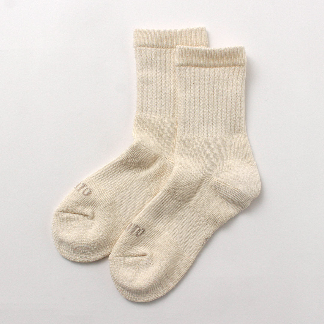 ROTOTO / Chaussettes Mini Crew Double Face en Coton Biologique
