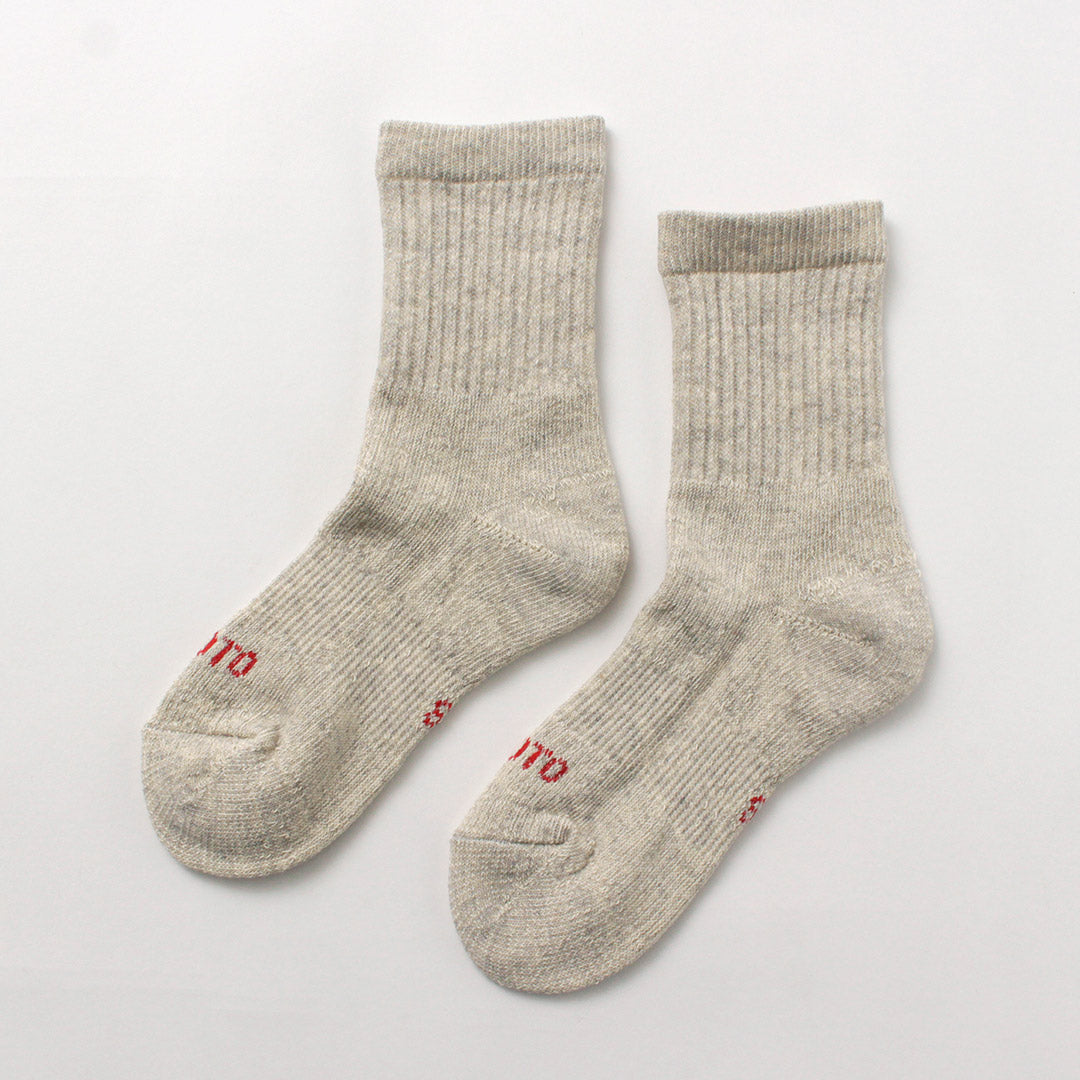 ROTOTO / Chaussettes Mini Crew Double Face en Coton Biologique