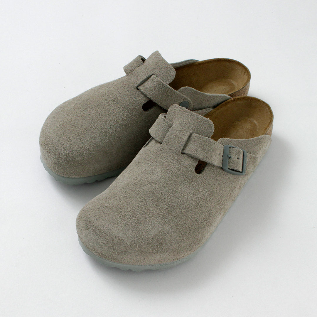 BIRKENSTOCK / Sandalias Boston de piel ante