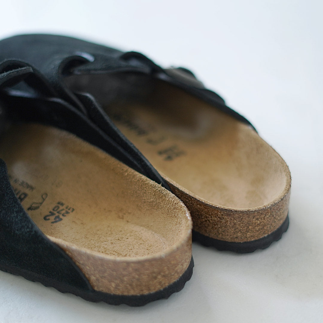 BIRKENSTOCK / Sandalias Boston de piel ante