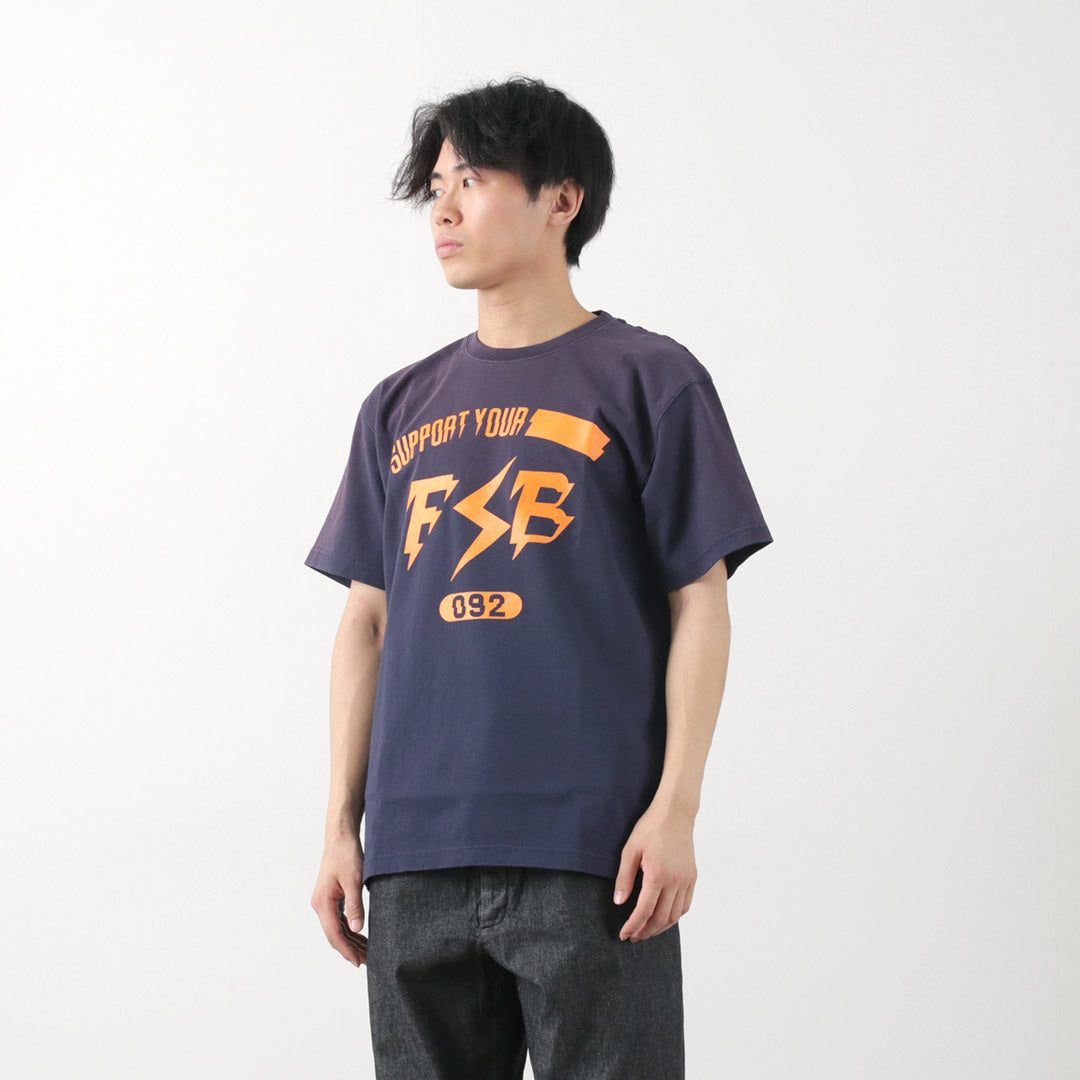 FUJITO / Short Sleeve T-Shirt Impulse Logo Vintage Finish