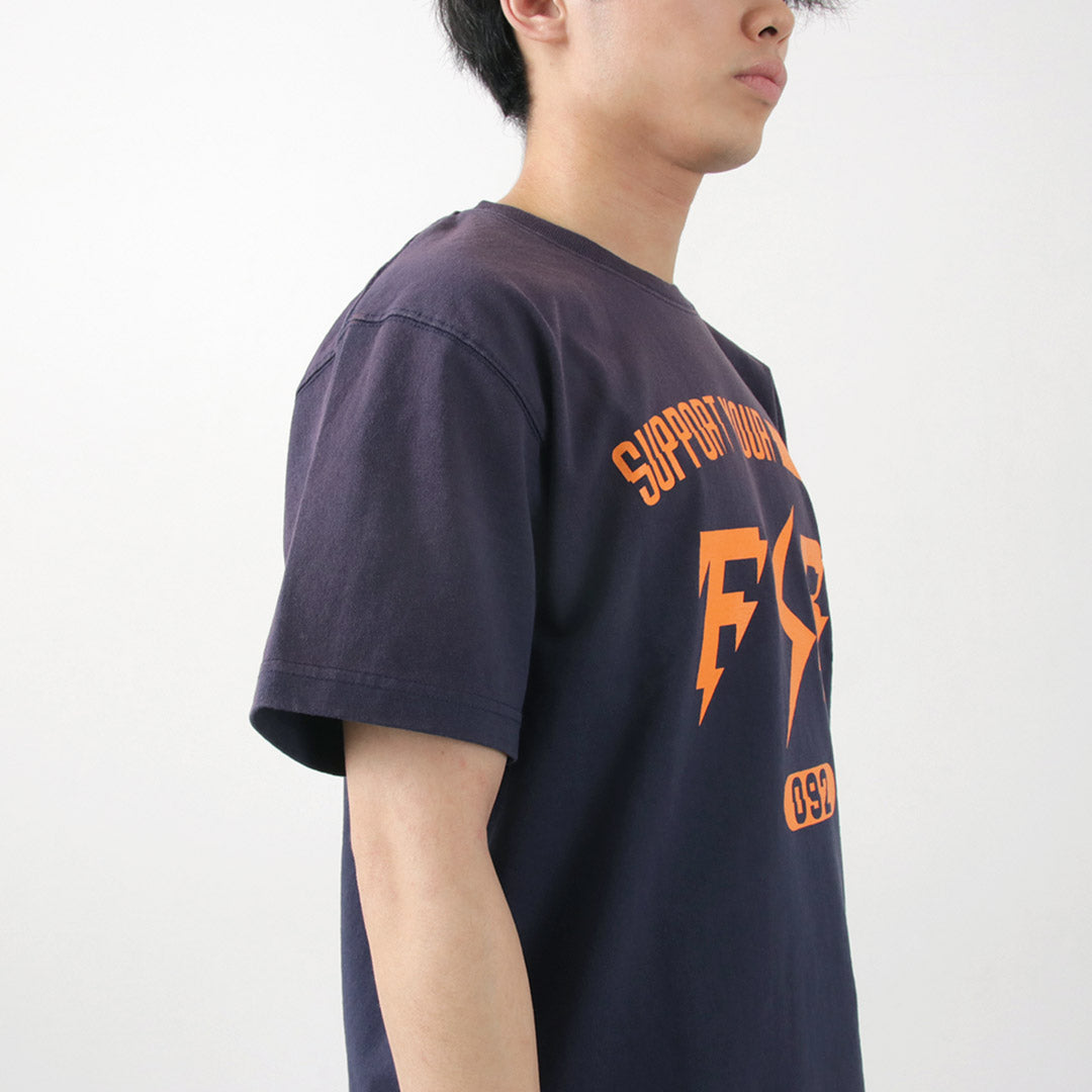 FUJITO / Short Sleeve T-Shirt Impulse Logo Vintage Finish