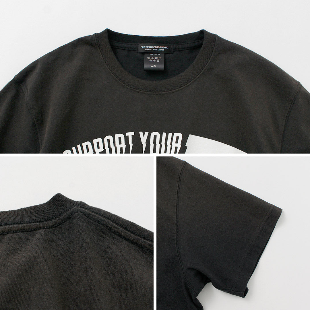 FUJITO / Short Sleeve T-Shirt Impulse Logo Vintage Finish