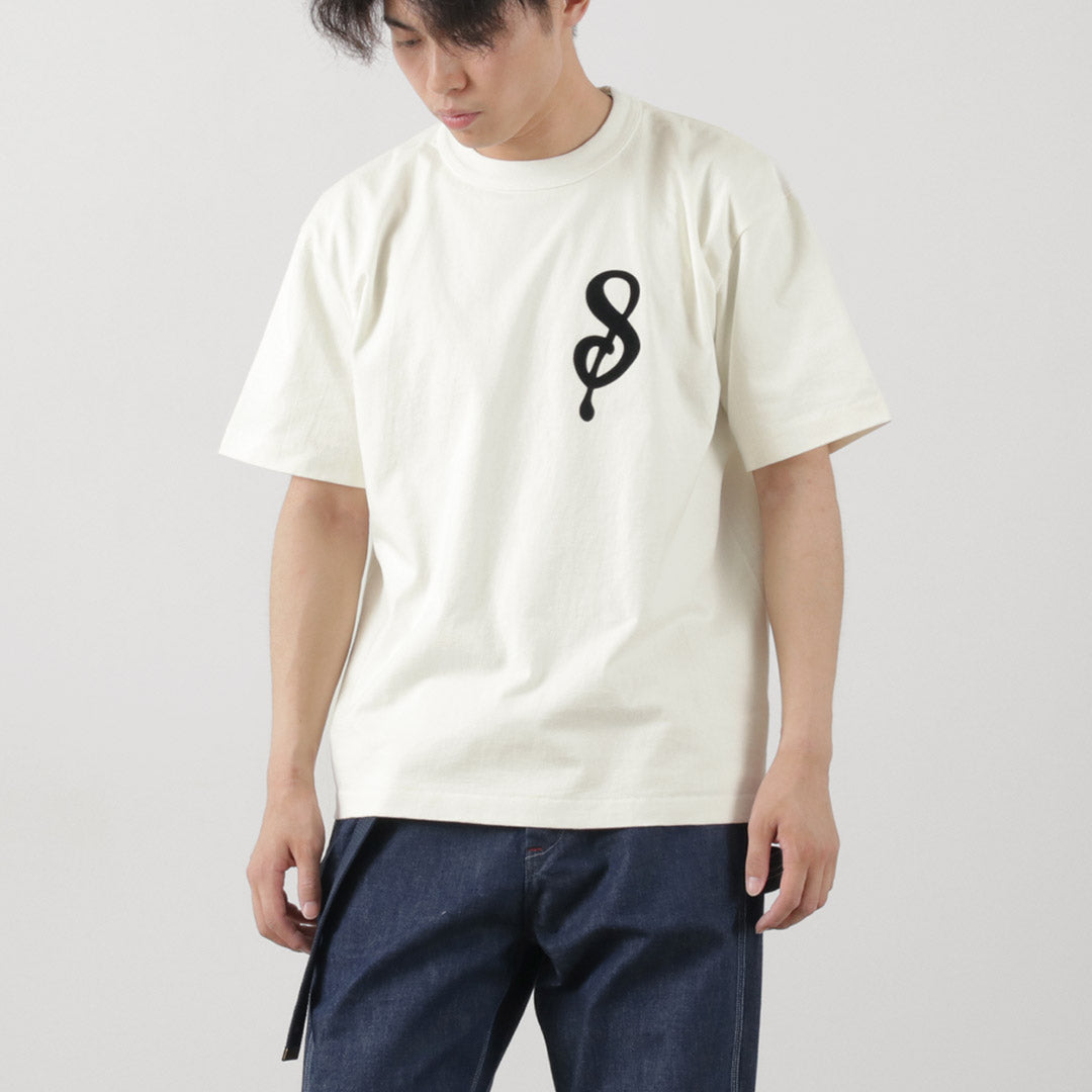 A.G.SPALDING&BROS / 14/Jersey Felt Letter Short Sleeve T-Shirt S Logo